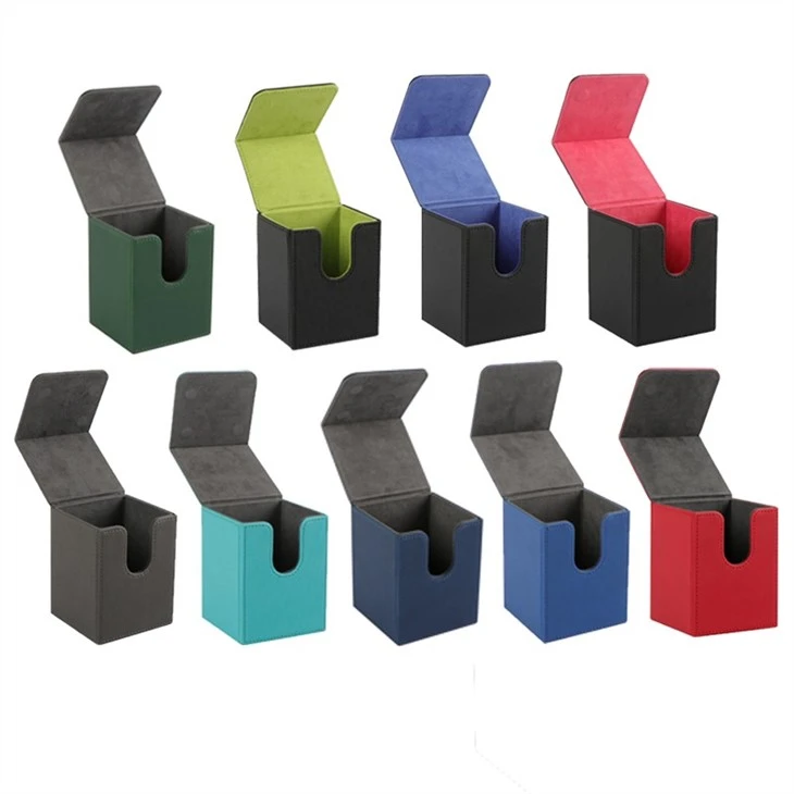 Leather Card Box Compatible Trading Card