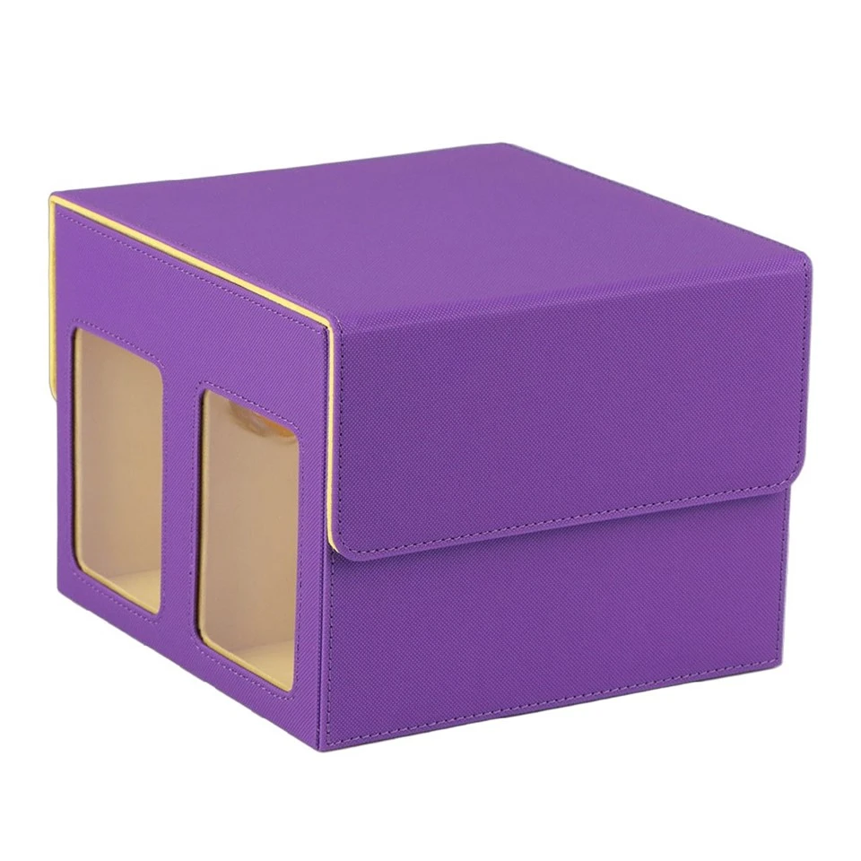 Magnetic Leather Trading Storage Box factory
